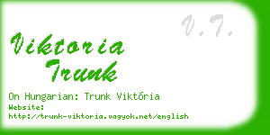 viktoria trunk business card