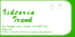 viktoria trunk business card